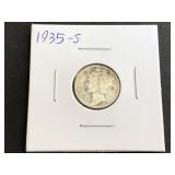 1935 S Mercury Dime