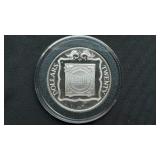 1985 20 Dollars "Ivory Sundial" Fm BVI .925 Silver
