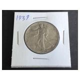 1939 Walking Liberty Half Dollar