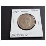 1940 Florin from Australia 92.50% Silver
