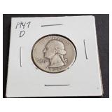 1947 D Washington Quarter