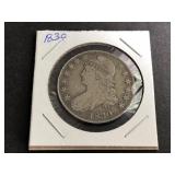 1830 Capped Bust Half Dollar
