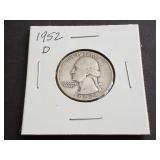 1952 D Washington Quarter