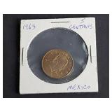 1963 5 Centavos from Mexico