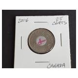 2006 25 Cents f\m Canada "Breast Cancer Awareness