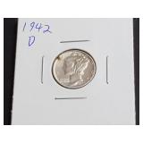 1942 D Mercury Dime High Grade