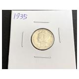 1935 Mercury Dime