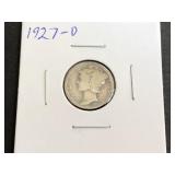 1927 D Mercury Dime