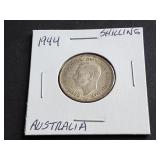 1944 Shilling from Australia 92.50% Silver