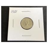 1968 Canadian 10 cents 2nd Portrait .500 Silver