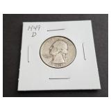 1949 D Washington Quarter