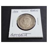 1944 Florin from Australia 92.50% Silver