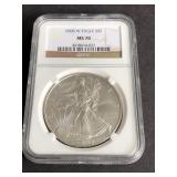 2008 W American Silver Eagle NGC MS70