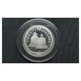1985 20 Dollars "Bells" From BVI .925 Silver