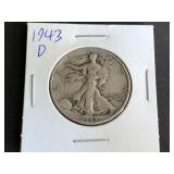 1943 D Walking Liberty Half Dollar