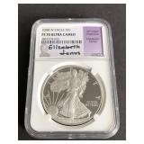 2008 W Silver Eagle Elizabeth Jones NGC PF70 UC