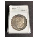 1880 S Morgan Silver Dollar ANACS MS63