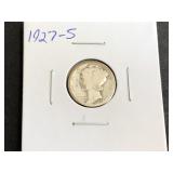 1927 S Mercury Dime