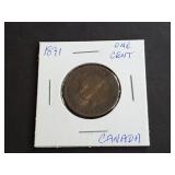 1891 One Cent from Canada