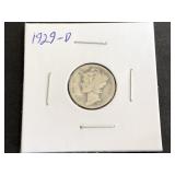 1929 D Mercury Dime