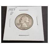 1955 D Washington Quarter
