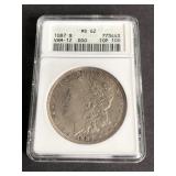 1887 Morgan Silver Dollar DDO VAM-12 ANACS MS62