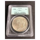 1890 Morgan Silver Dollar PCGS MS61