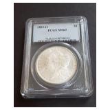 1883 O Morgan Silver Dollar PCGS MS63