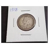 1918 Canadian 25 Cents