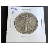 1944 D Walking Liberty Half Dollar