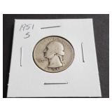 1951 S Washington Quarter