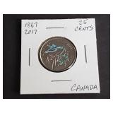 2017 25 Cents Canada "Hope for a Greener Future"