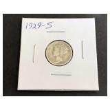 1929 S Mercury Dime
