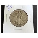 1946 D Walking Liberty Half Dollar