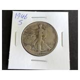 1946 S Walking Liberty Half Dollar