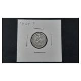 1864 S Seated Liberty Dime
