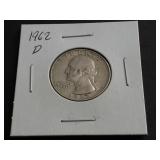 1962 D Washington Quarter