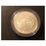 1985 Proof Silver Dollar Bermuda 1 OZ .925 Silver