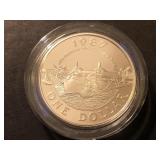 1987 Proof Silver Dollar Bermuda 1 OZ .925 Silver