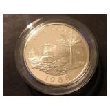 1988 Proof Silver Dollar Bermuda 1 OZ .925 Silver