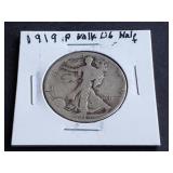 1919 Walking Liberty Half Dollar