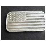 U.S. Flag 1 Ounce .999 Silver Bar
