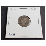 1914 Barber Dime