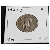 1929 S Standing Liberty Quarter