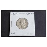 1934 Washington Quarter