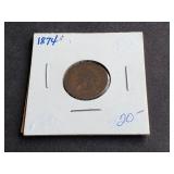 1874 Indian Head Cent