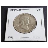 1949 D Franklin Half Dollar