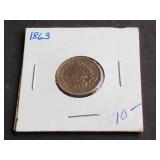 1863 Indian Head Cent