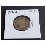 1903 Barber Quarter