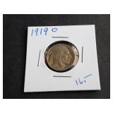 1919 D Buffalo Nickel